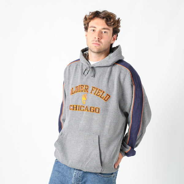 Grey y2ks Soldier Field Chicago Hoodie (XL)